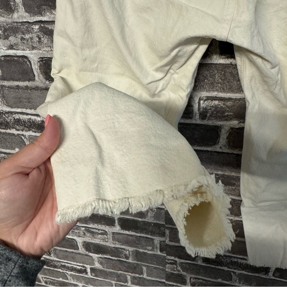 The Great cropped pants cream frayed hem - Picture 9 of 10